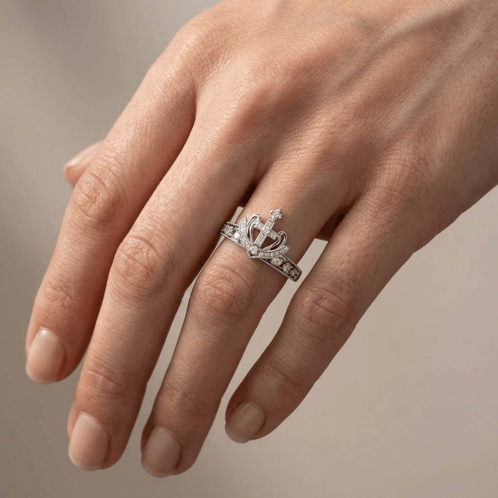 Anillo de Plata Soy Hija del Rey