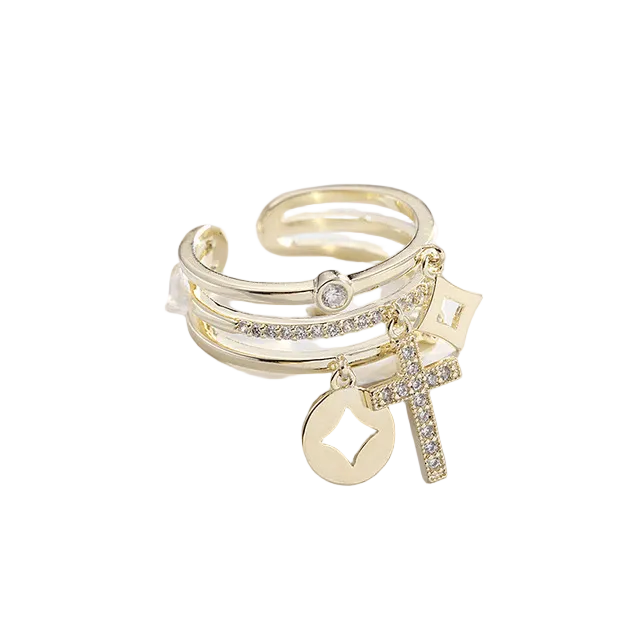 Anillo de Plata Capa Bendita (Ajustable)