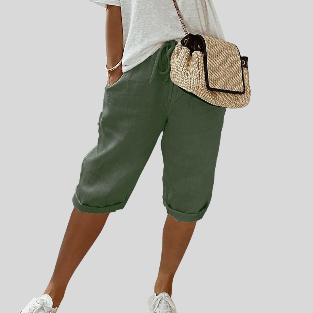 Eva - Pantalones cortos fluidos y elegantes para un estilo sofisticado