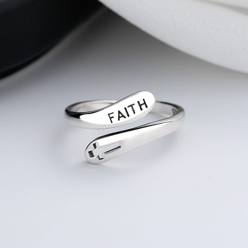Anillo Fe Sagrada (Ajustable)