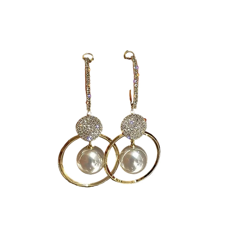 Pendientes de Lujo con Perlas Cultivadas y Circonitas