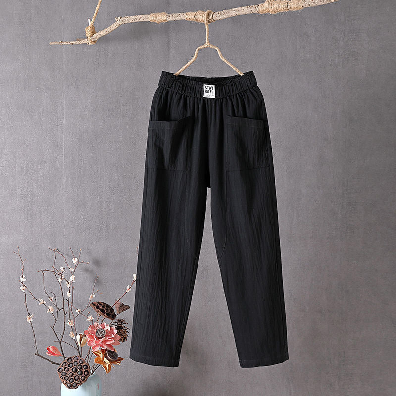 Alyra - Pantalones de corte relajado con prácticos bolsillos
