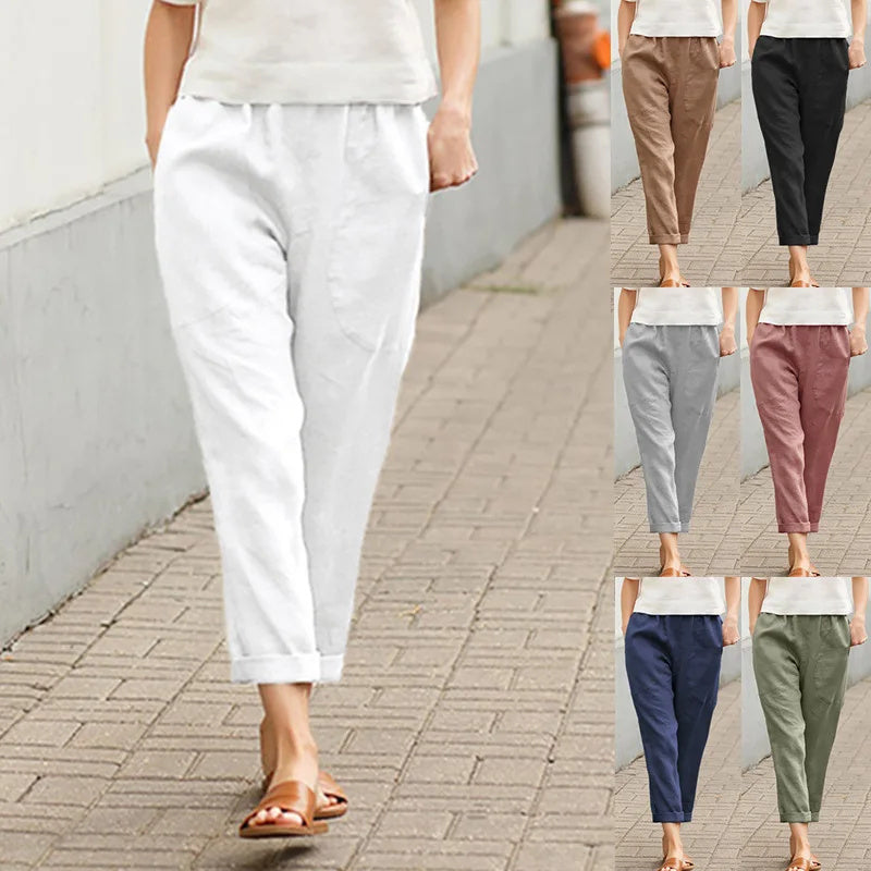 Kriza - Pantalones palazzo de pierna ancha con prácticos bolsillos