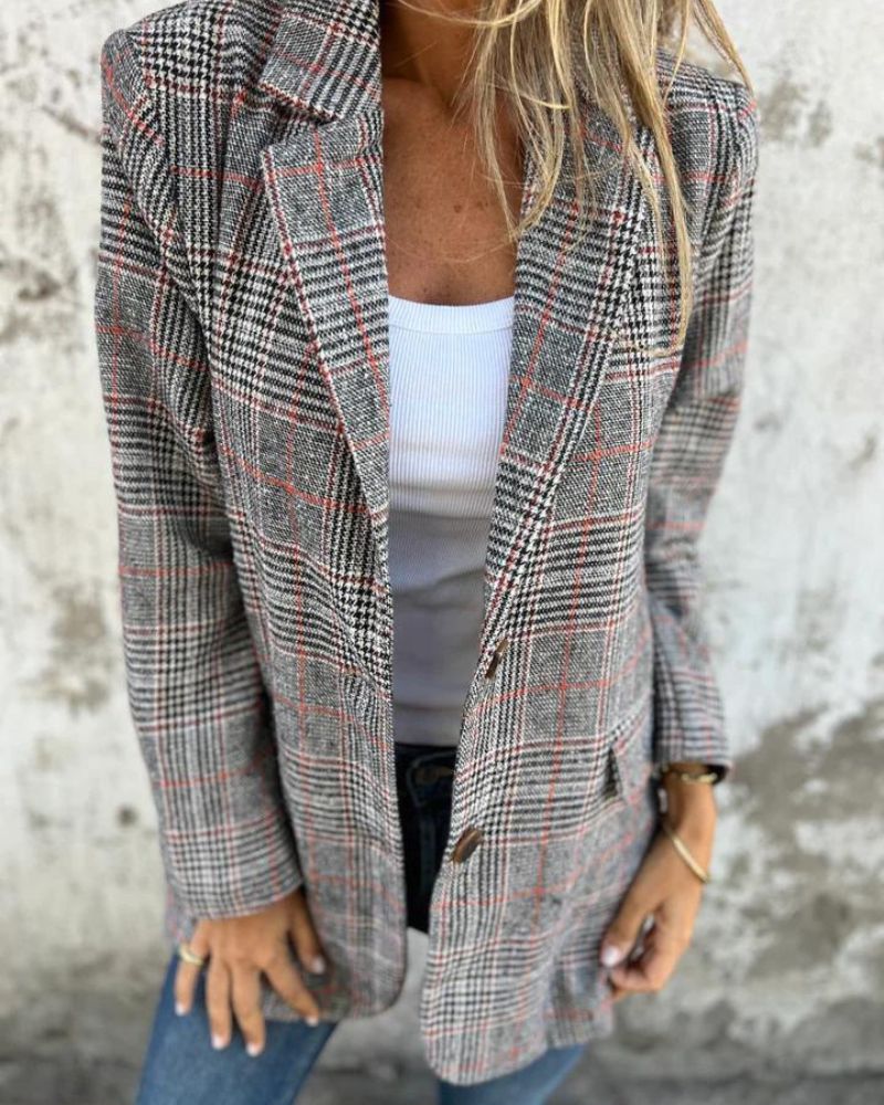 Elena | Blazer de Cuadros