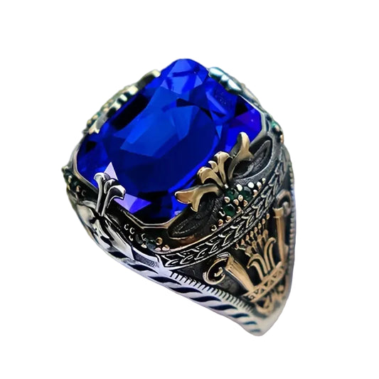 Anillo de Oro con Zafiro