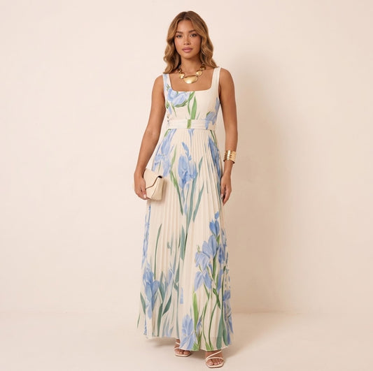Oriah | Vestido Maxi Línea A Floral