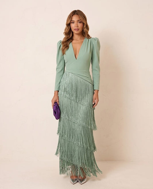 Chiara | Vestido con Flecos