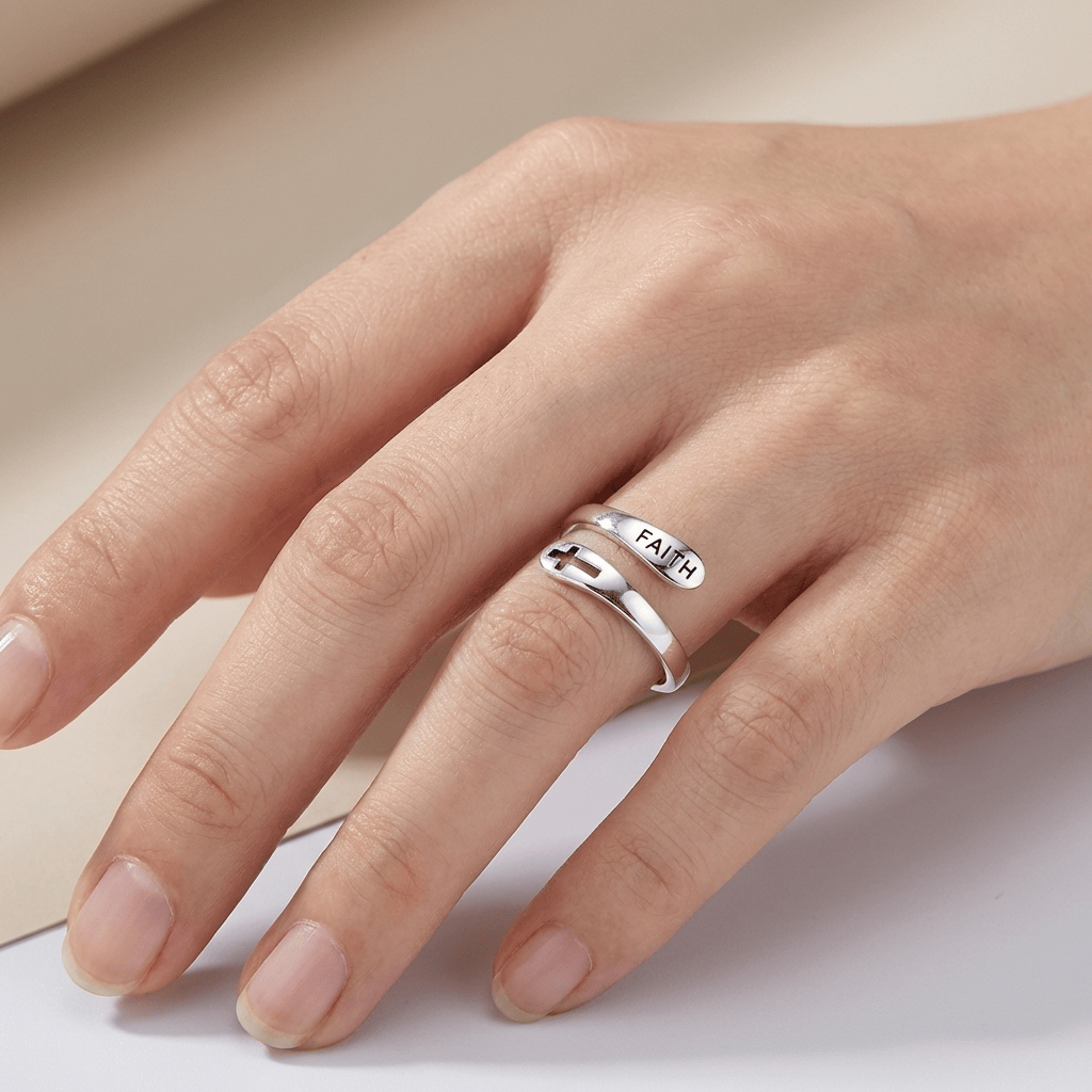 Anillo Fe Sagrada (Ajustable)