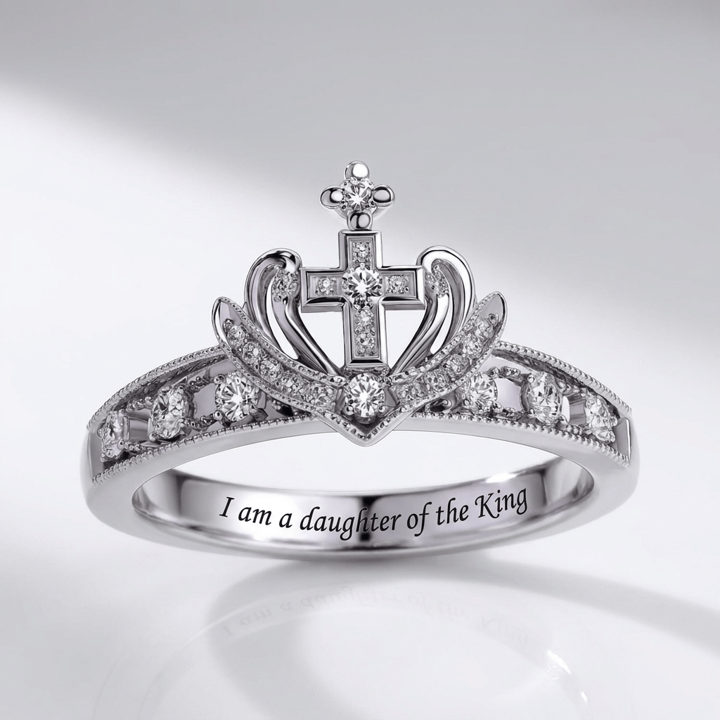 Anillo de Plata Soy Hija del Rey