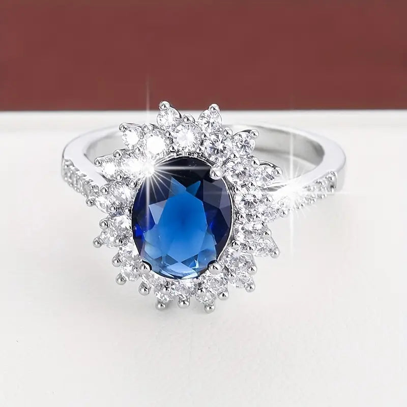 Anillo de Oro con Zafiro