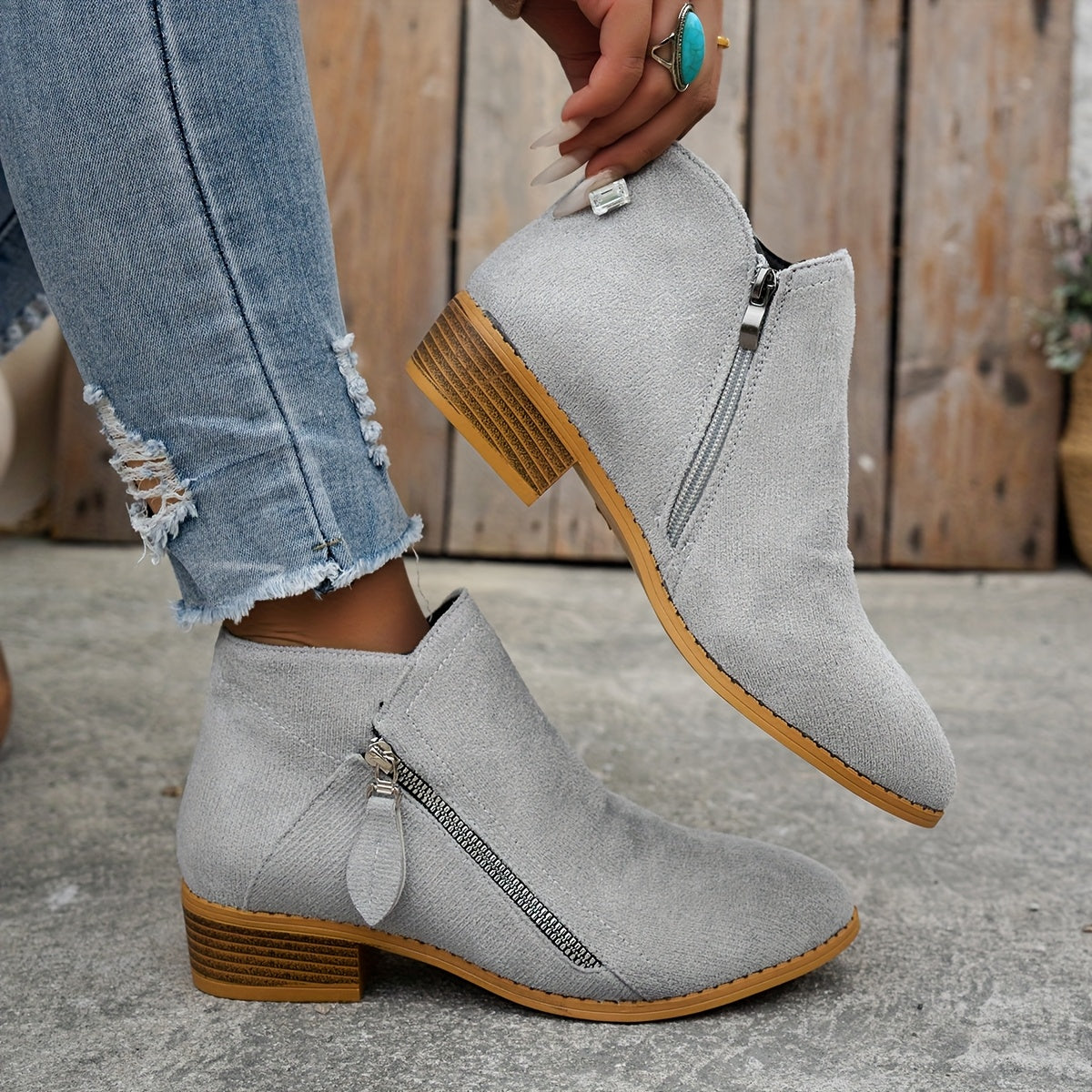 Federica | Botines elegantes de ante