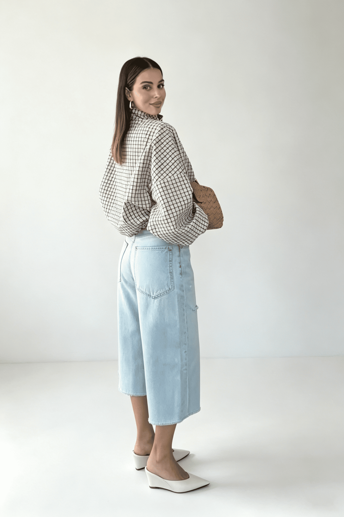 Martina | Chaqueta de cuadros holgada con botones