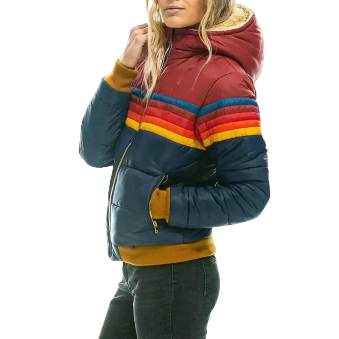 Scarlett – Chaqueta Acolchada de Mujer Retro