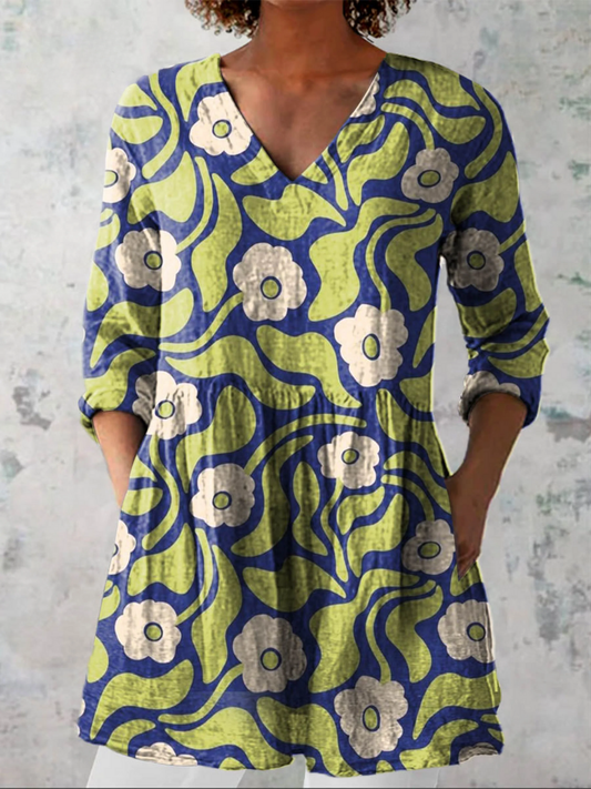 Galina – Blusa larga con escote en V