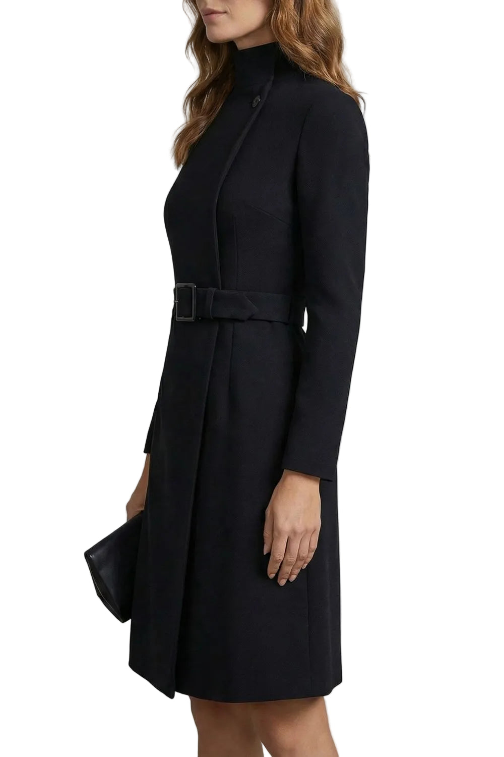 Nivara – Vestido midi de corte A con cintura asimétrica
