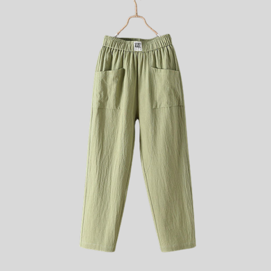 Alyra - Pantalones de corte relajado con prácticos bolsillos