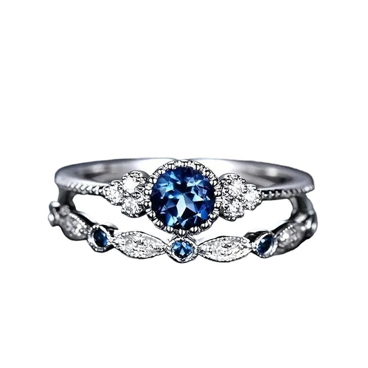 Conjunto de Anillos de Oro La Reina