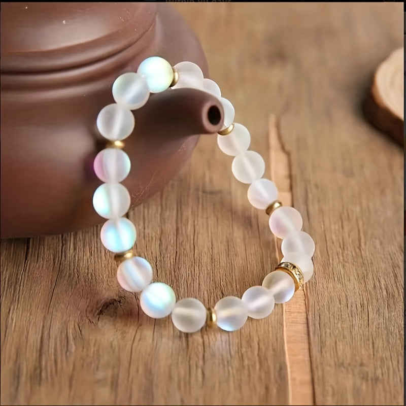 Pulsera Confianza de Perlas y Piedra Lunar