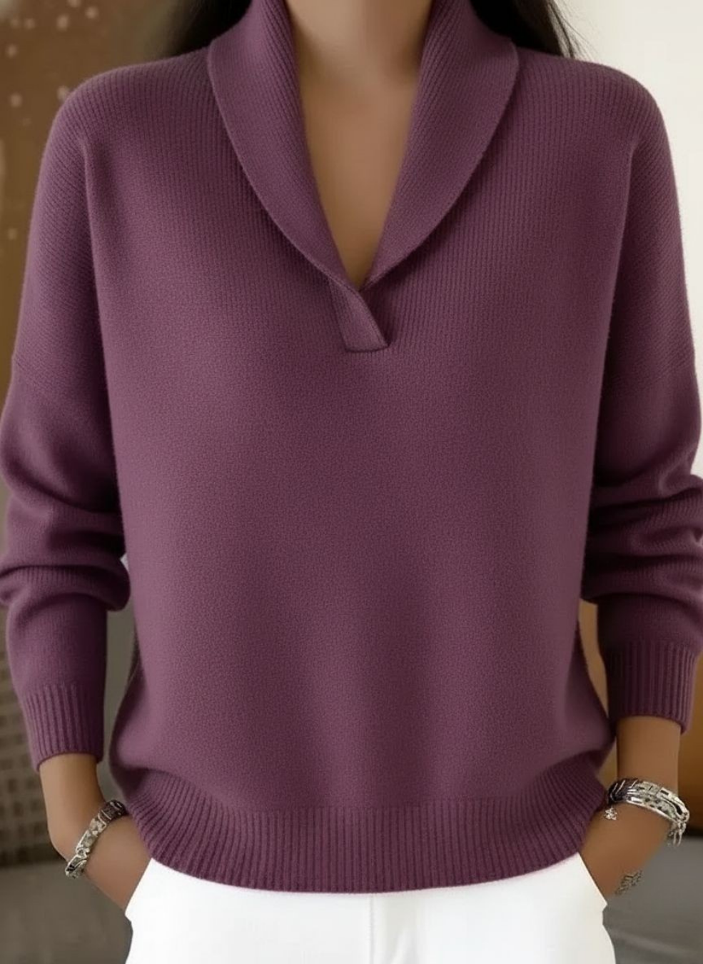 Elise | Jersey de cuello en V