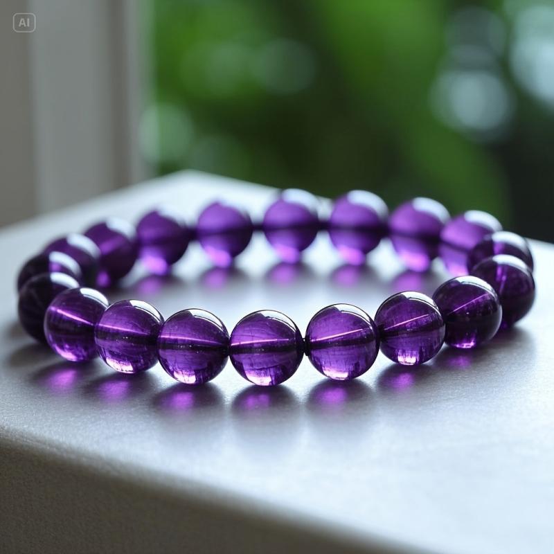 Pulsera Valeria de Perlas Moradas