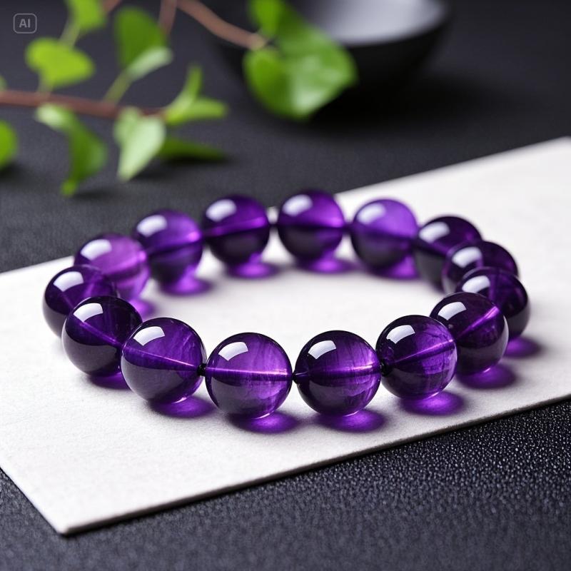 Pulsera Valeria de Perlas Moradas