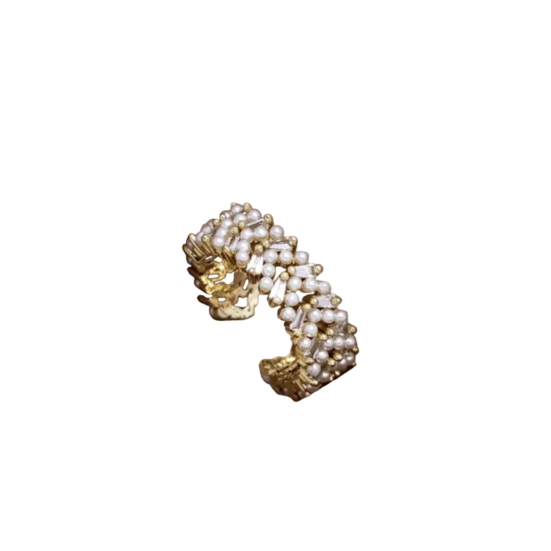 Anillo de Perla de Lujo en Oro