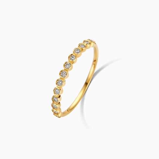 Anillo Esferas de Diamante | Oro