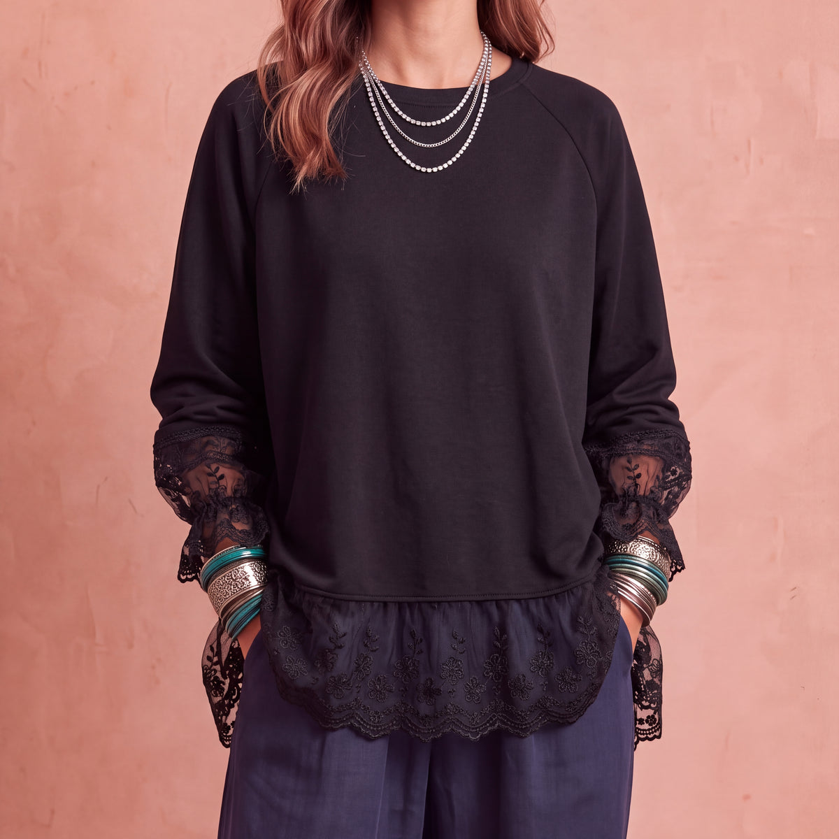 Gisela | Sudadera Encaje
