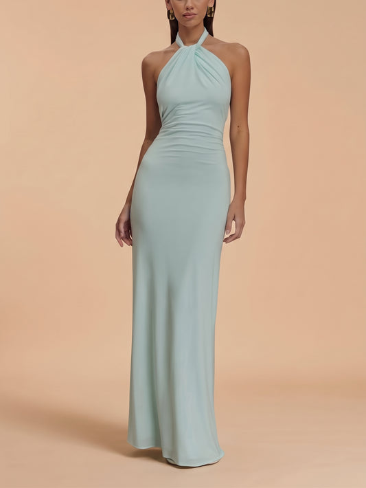 Macarena | Vestido largo de cuello halter