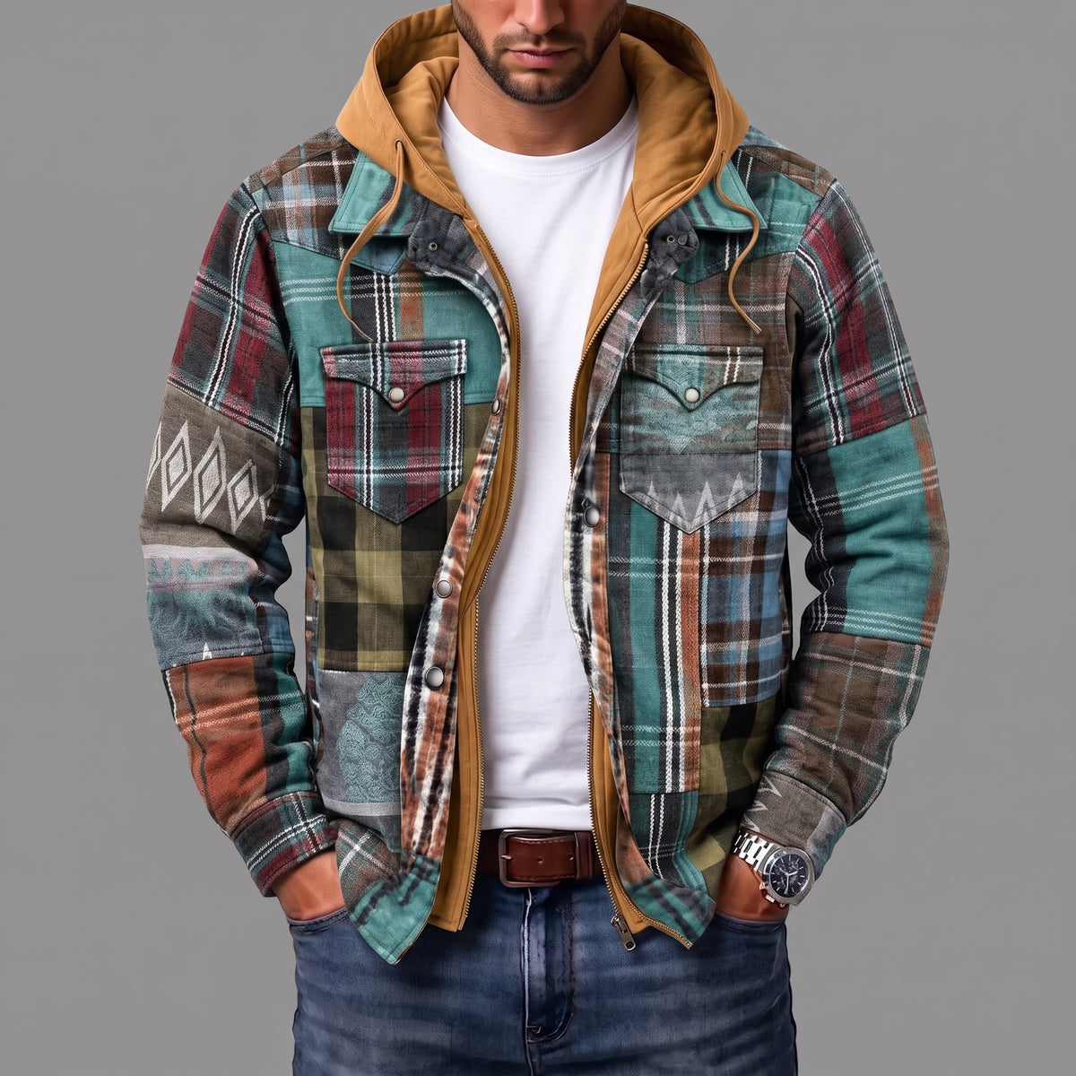 Cortés | Chaqueta Urbana de Cuadros