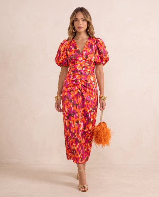 Carla | Vestido Midi Floral