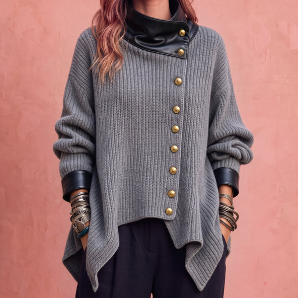 Itziar | Chaqueta de punto con polipiel