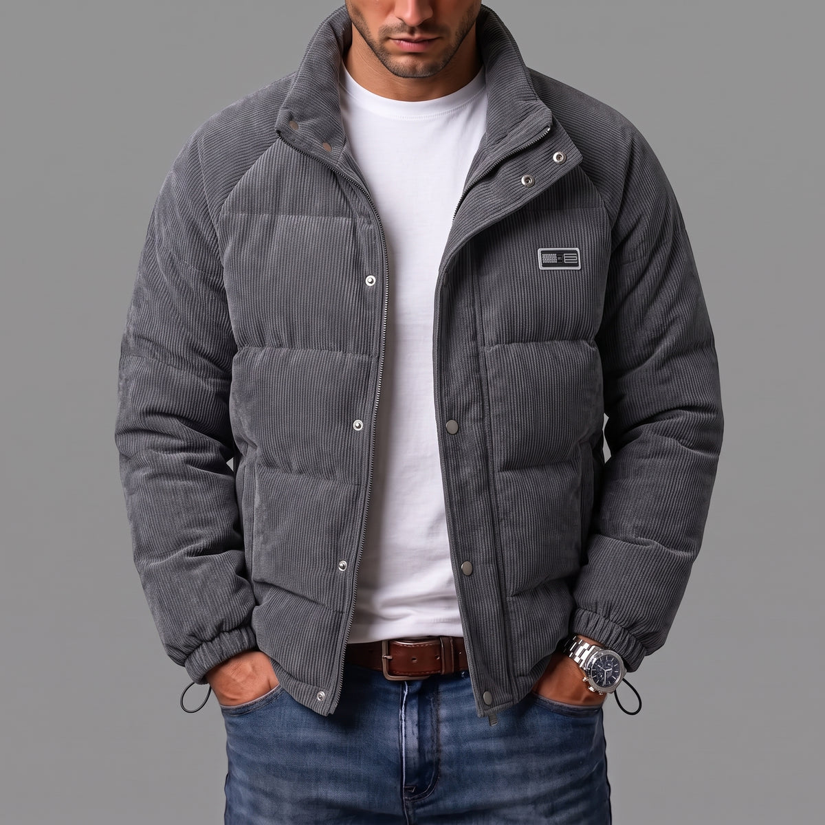 Carl | Chaqueta de pana acolchada