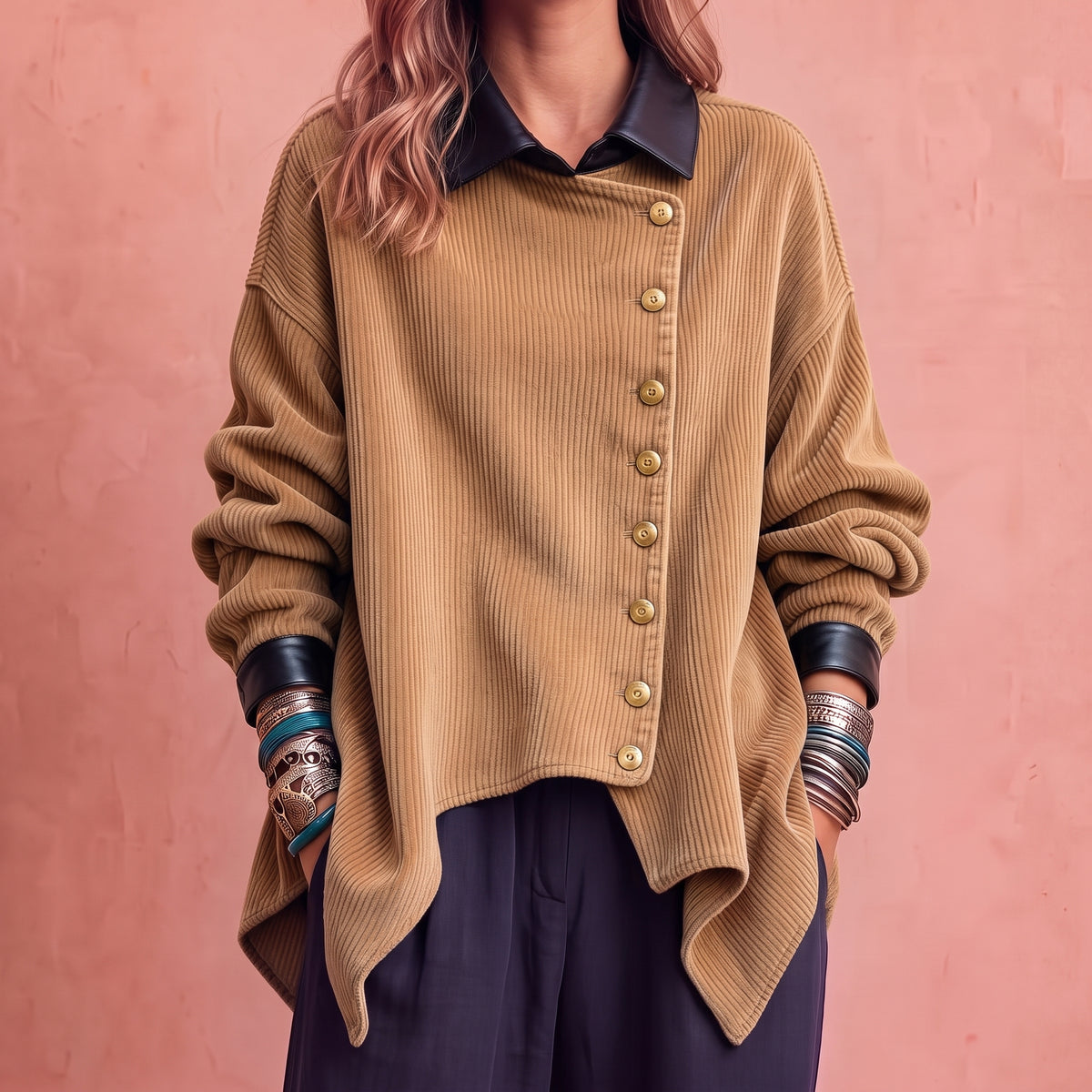 Mireia | Chaqueta de pana y polipiel