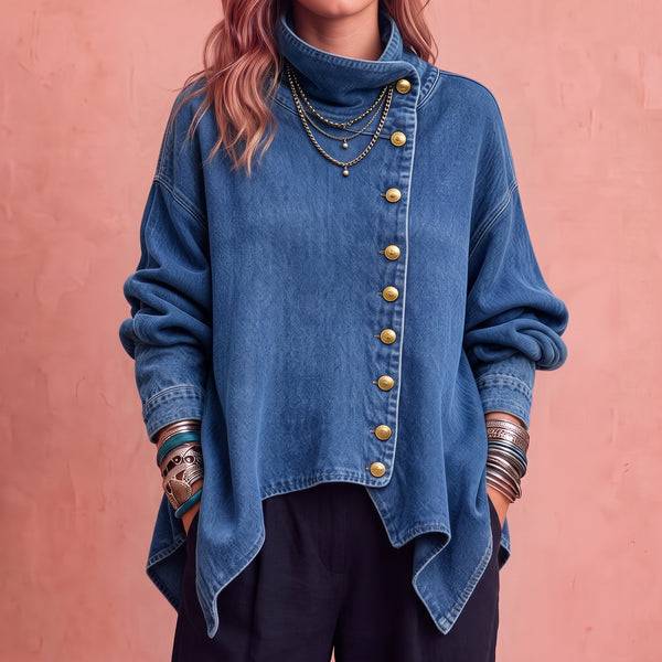 Noemí | Chaqueta vaquera con botones asimétricos