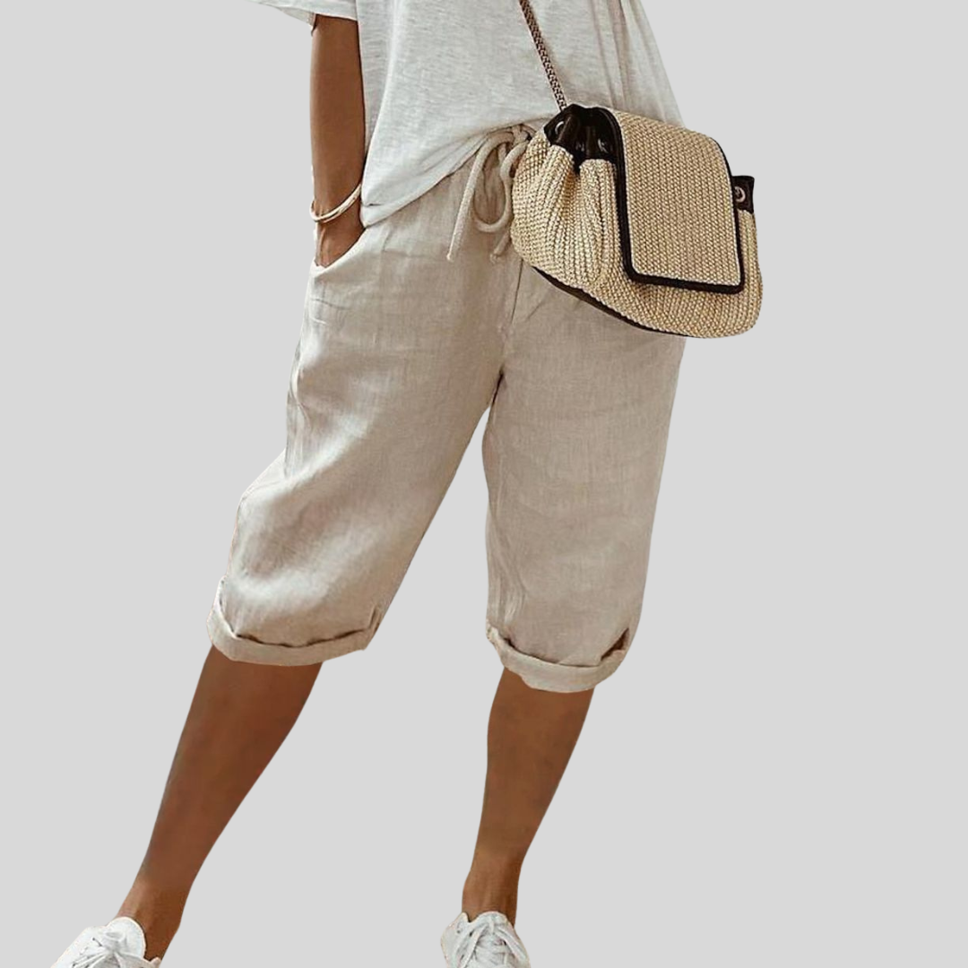 Eva - Pantalones cortos fluidos y elegantes para un estilo sofisticado