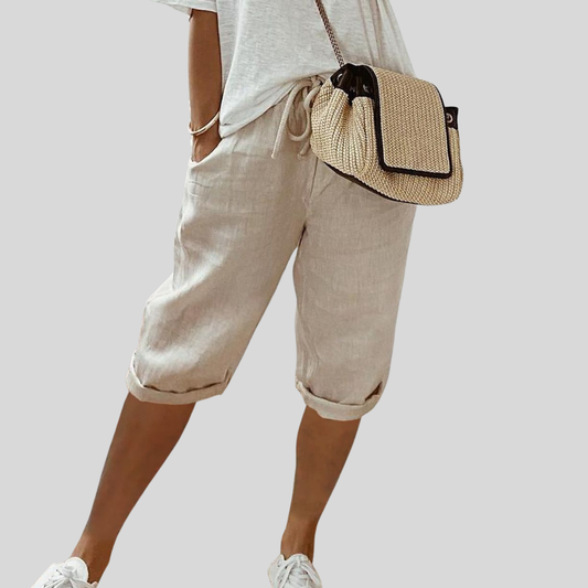 Eva - Pantalones cortos fluidos y elegantes para un estilo sofisticado