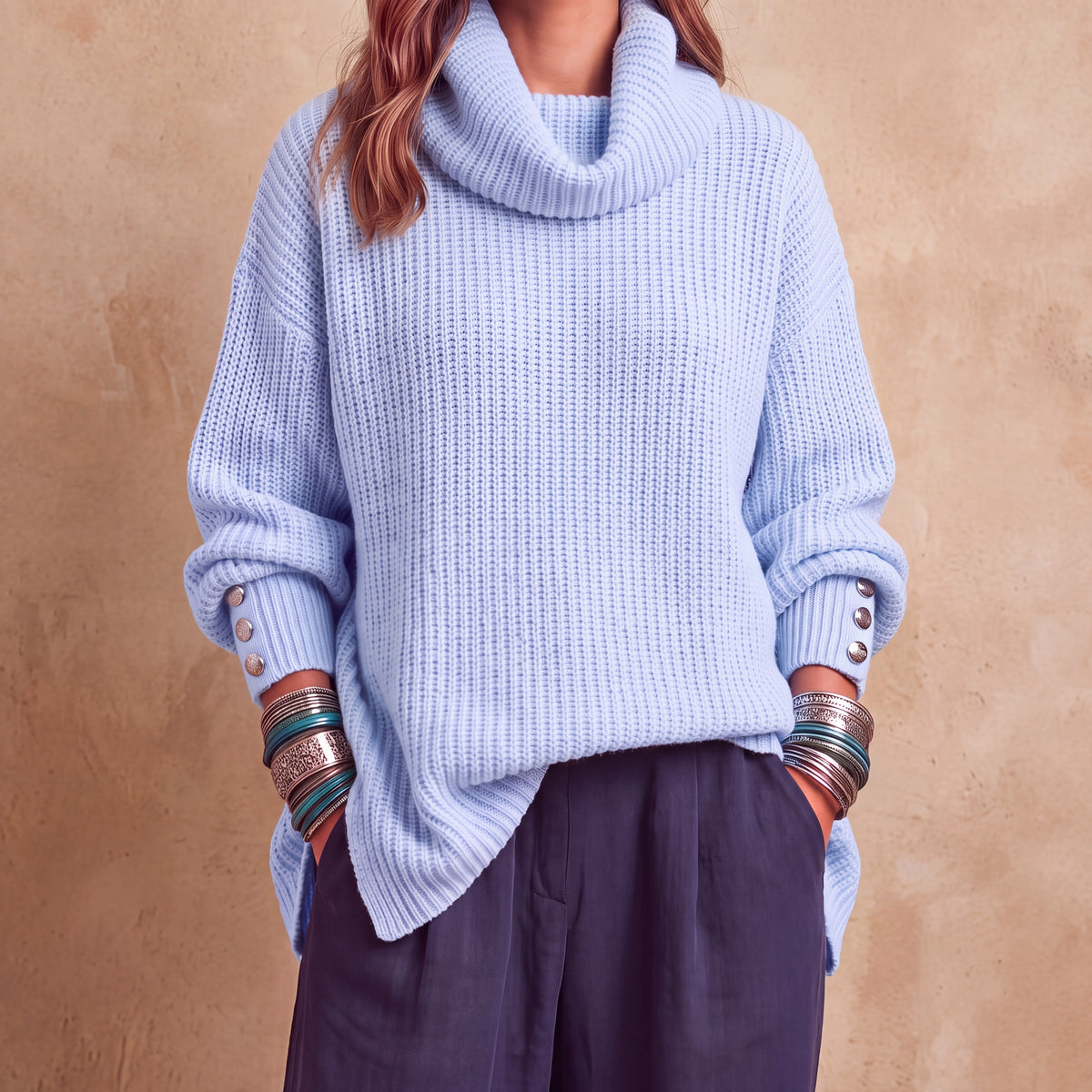 Sonia || Jersey fino de cuello alto