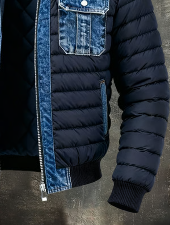 Valentín | Chaqueta híbrida de denim acolchado