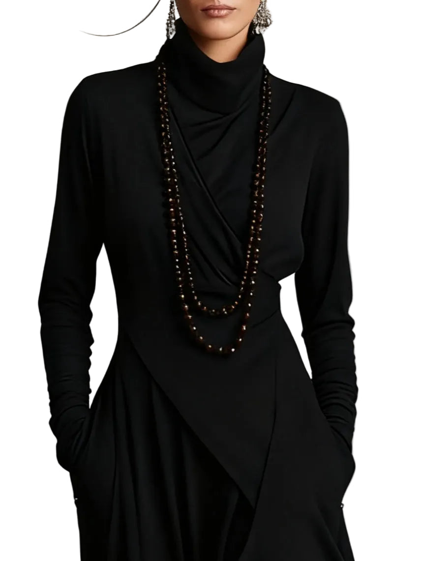 Sorellia – Vestido Maxi Plisado