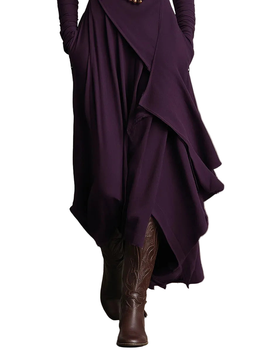 Sorellia – Vestido Maxi Plisado