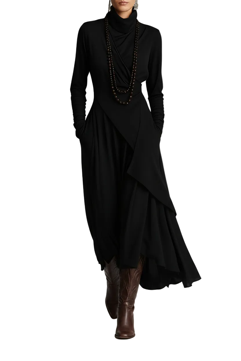 Sorellia – Vestido Maxi Plisado