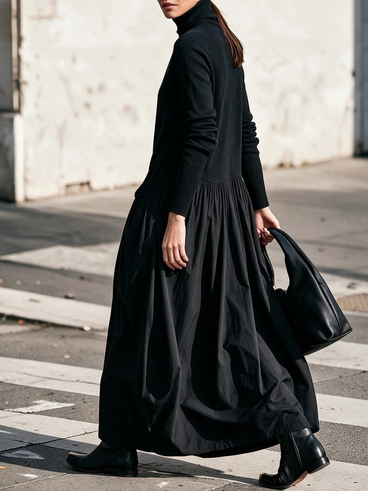 Pilar | Vestido maxi de cuello alto