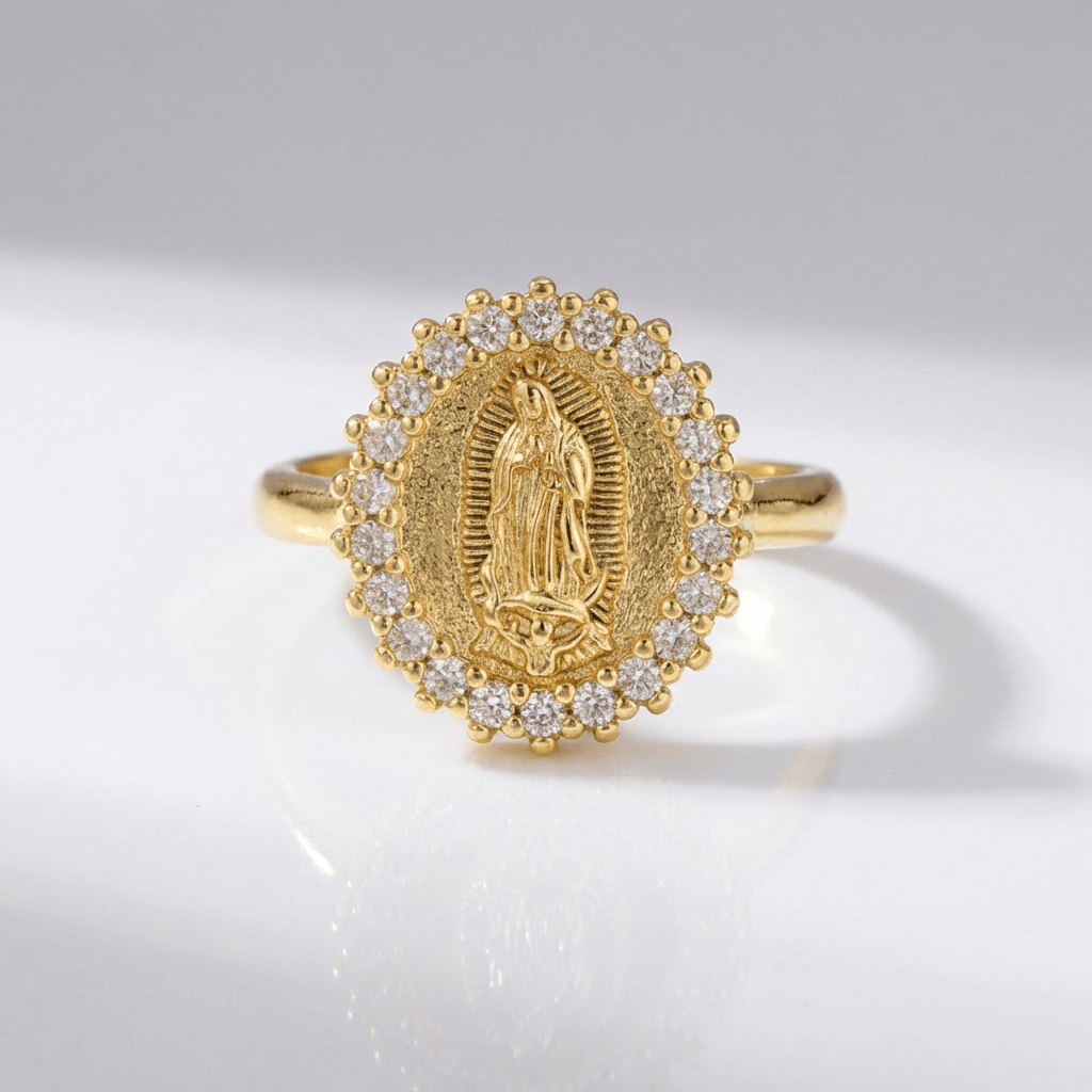 Anillo de Plata Trinidad y Fe (Ajustable)
