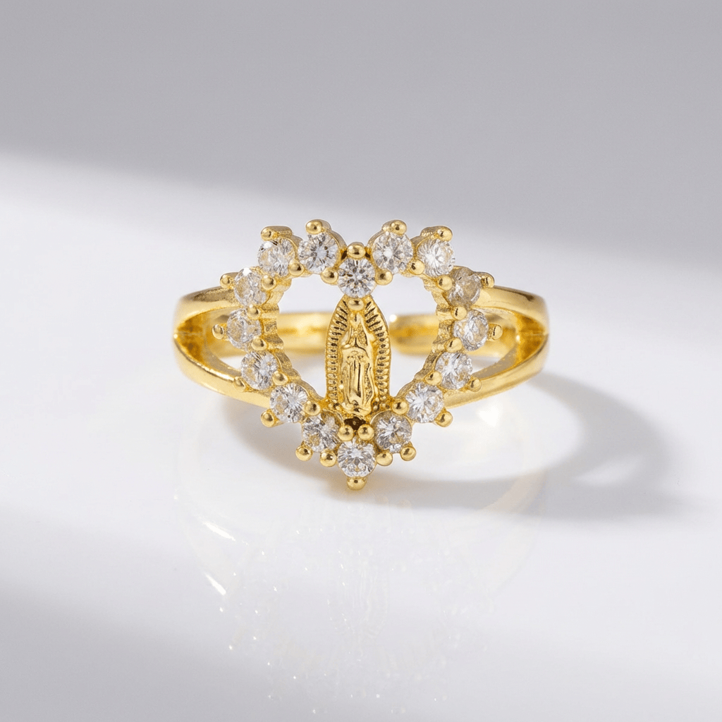 Anillo de Plata Trinidad y Fe (Ajustable)