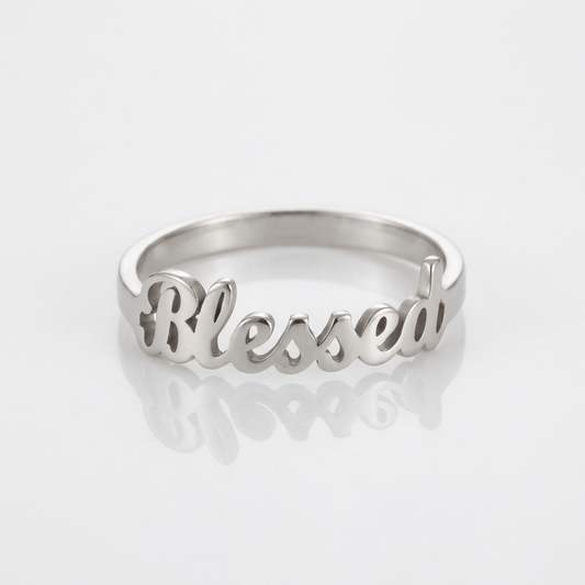 Anillo Bendito de Plata
