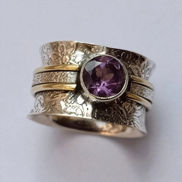 Anillo de meditación de cristal de Bohemia