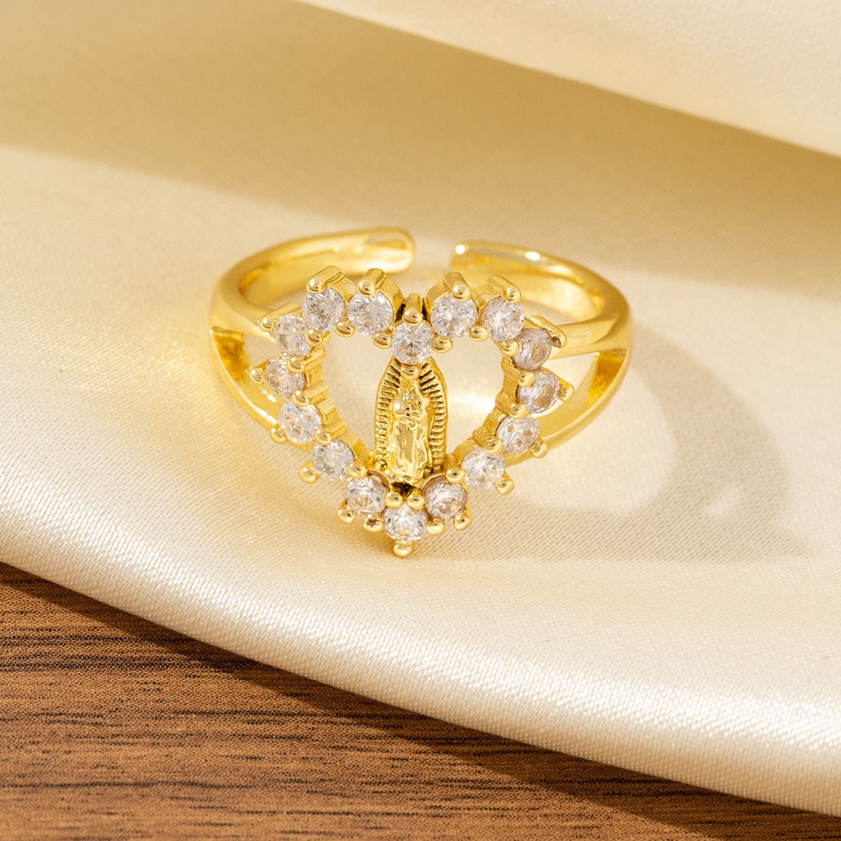 Anillo de Plata Trinidad y Fe (Ajustable)