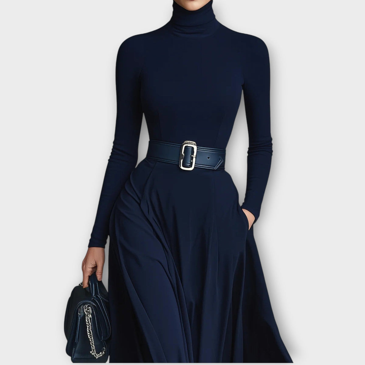 Celina | Vestido de Cuello Alto
