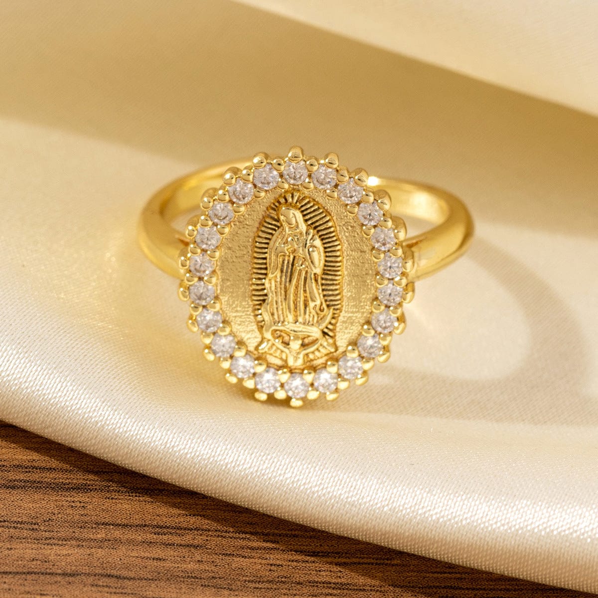 Anillo de Plata Trinidad y Fe (Ajustable)